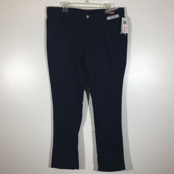 Galaxy Pants - Plus Size Navy Blue Stretch Pants - 20